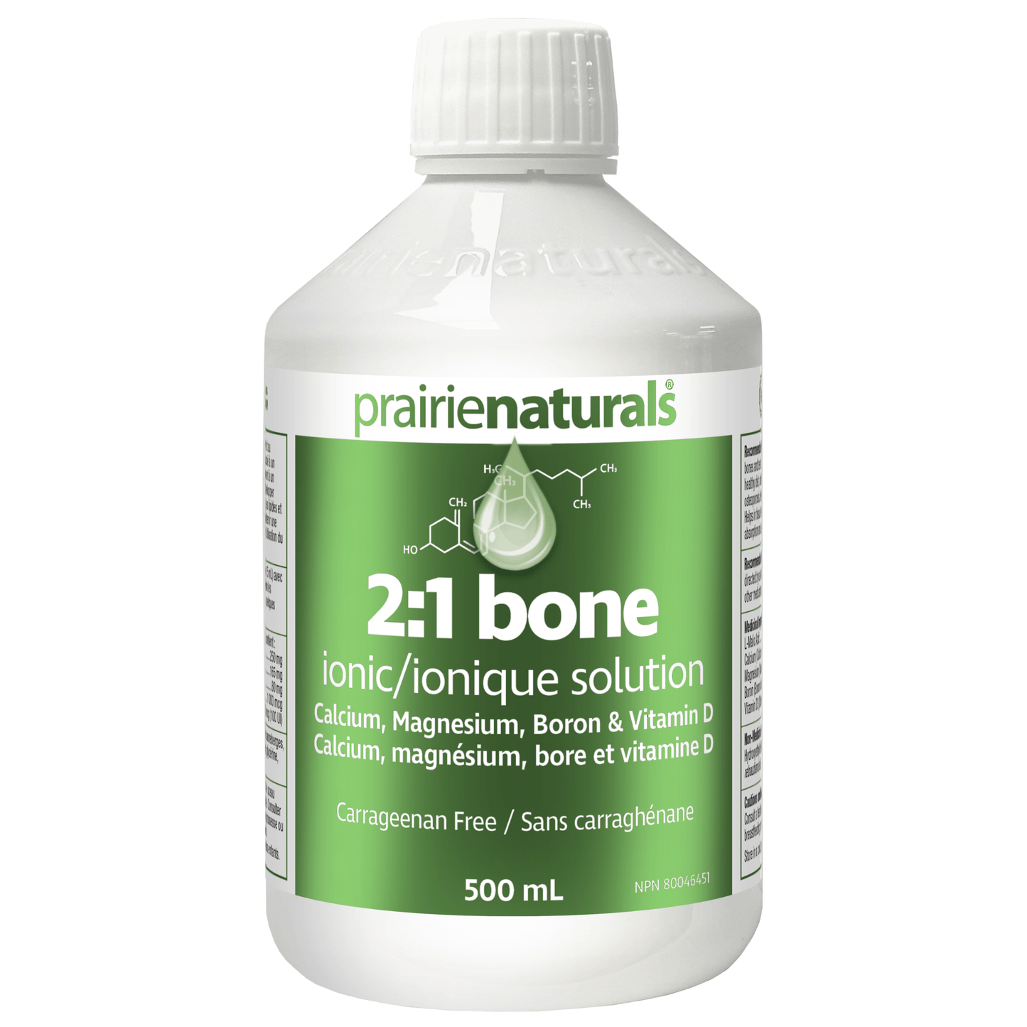 500ml Natural Fruit | Prairie Naturals 2:1 Bone Ionic Solution Liquid