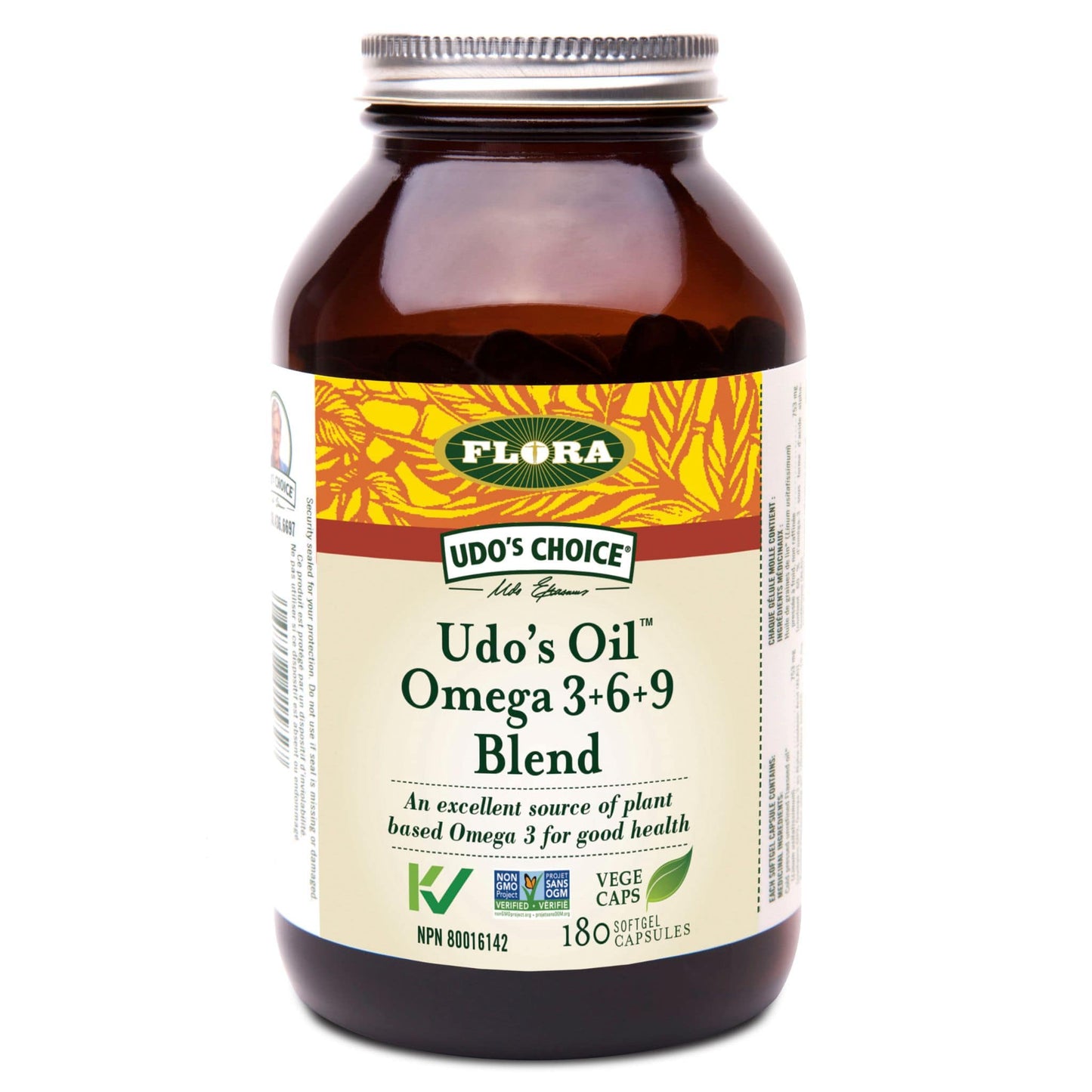 180 Softgel Capsules | Flora Udo's Oil Omega 3, 6 and 9