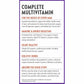 30 Tablets | New Chapter One Daily Every Man's Multivitamin bottle infographic