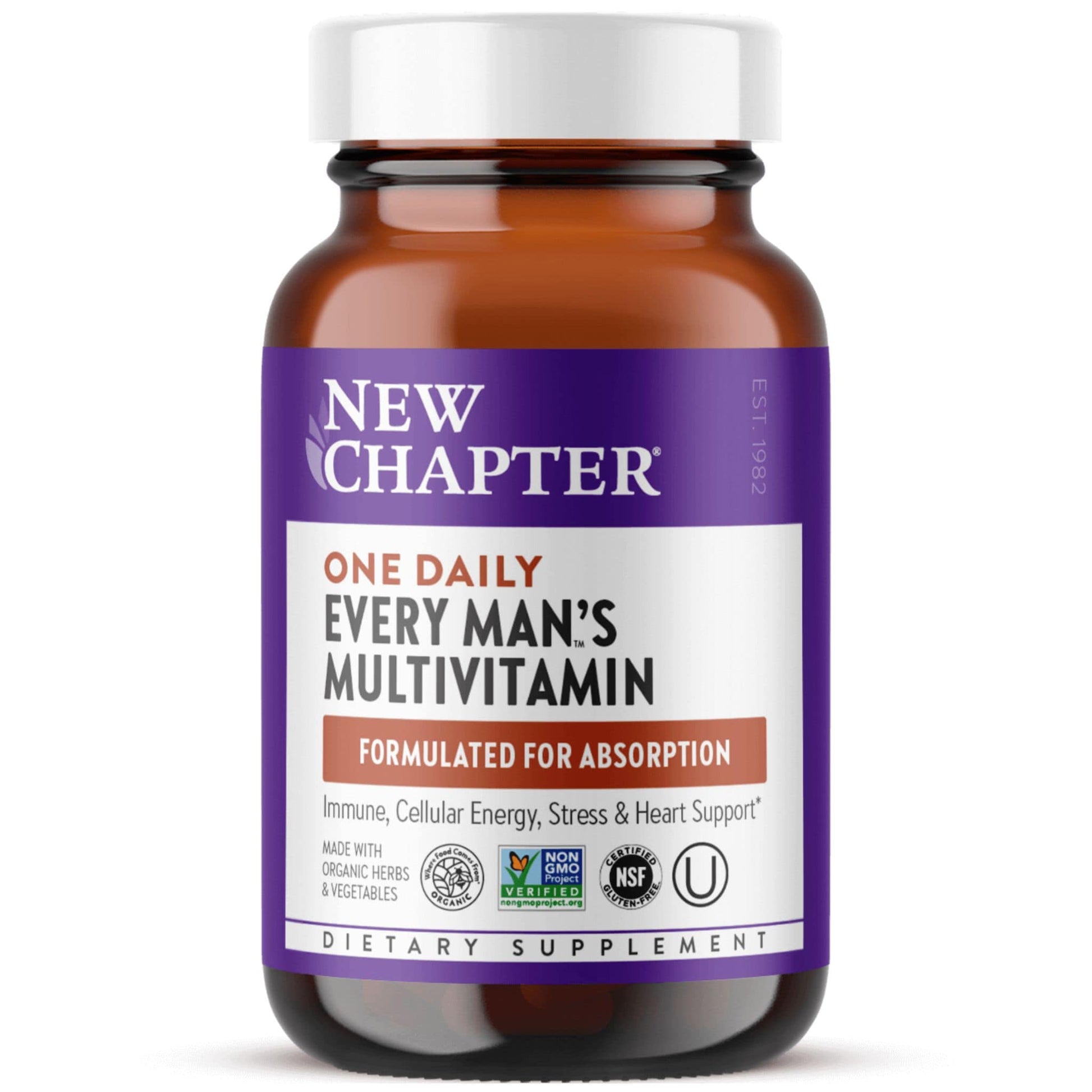 90 Tablets | New Chapter One Daily Every Man's Multivitamin