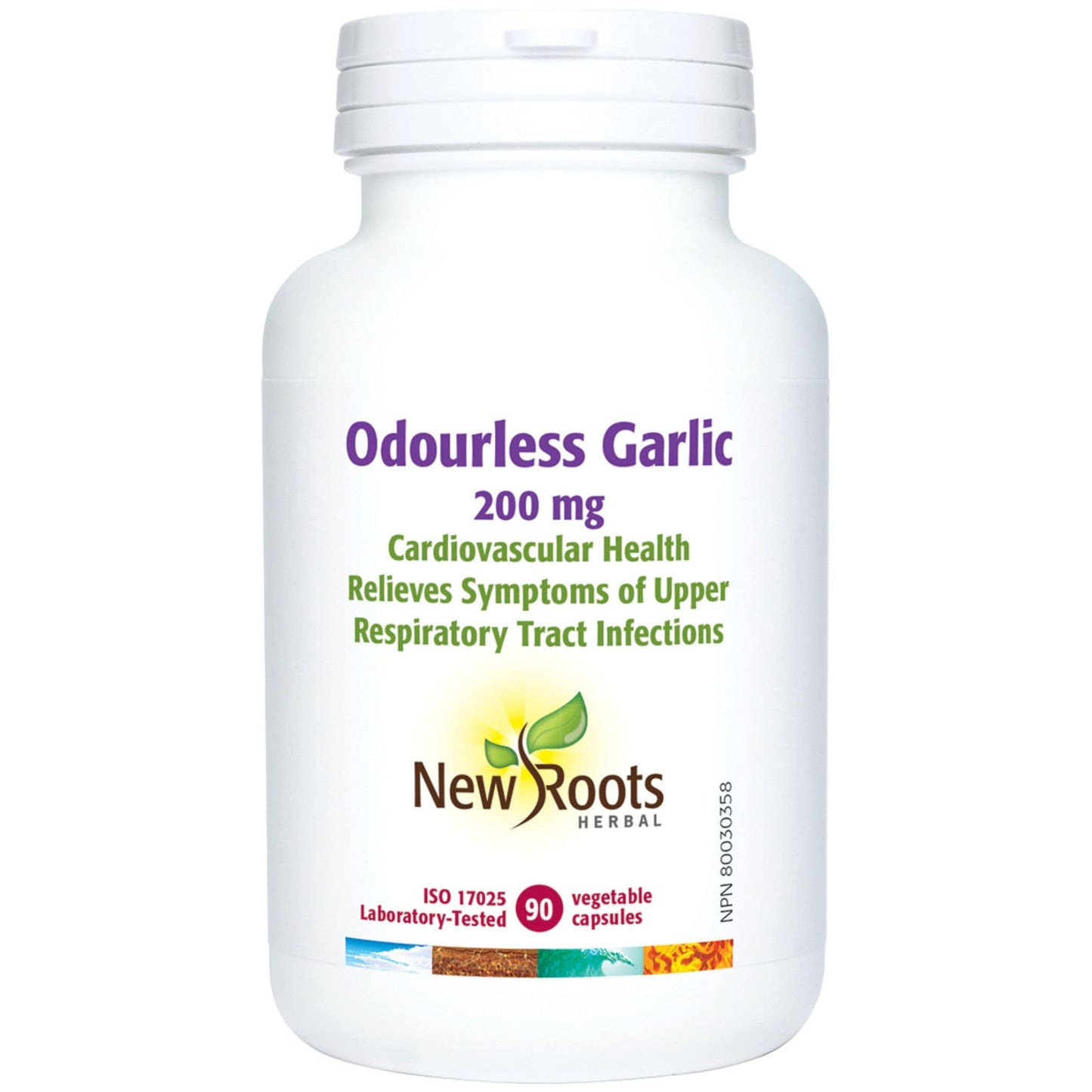 90 Vegetable Capsules | New Roots Herbal Odourless Garlic 200mg