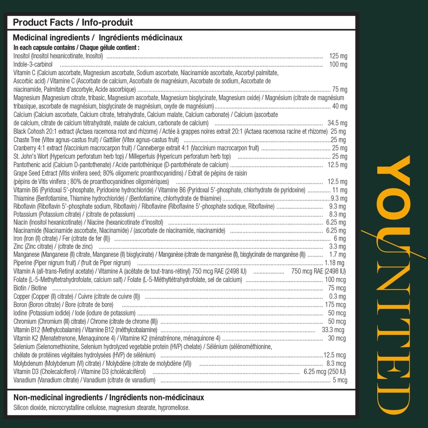 120 Vegetable Capsules | Younited Wellness Active Women's Multi