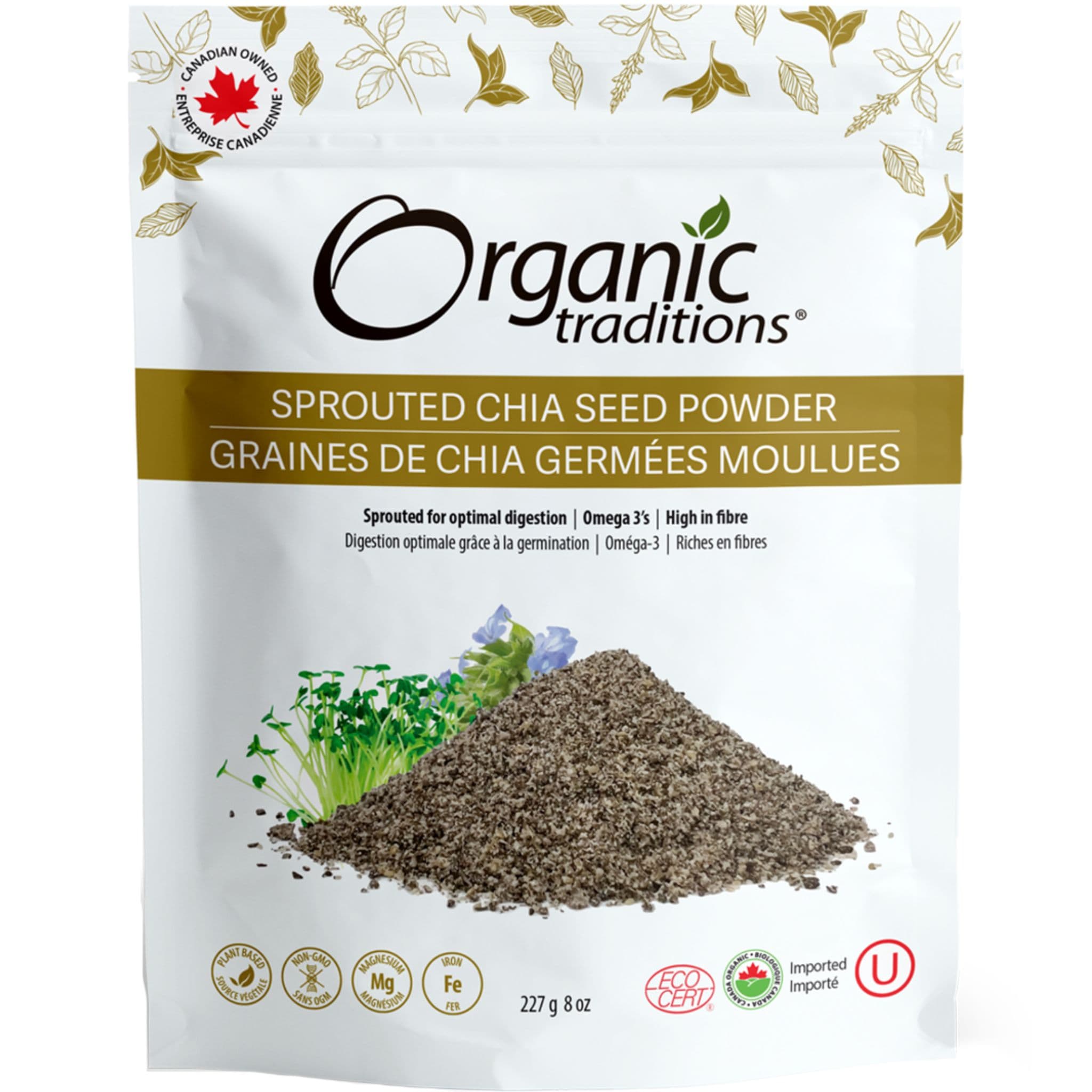 Organic Traditions Sprouted Chia Seed Powder