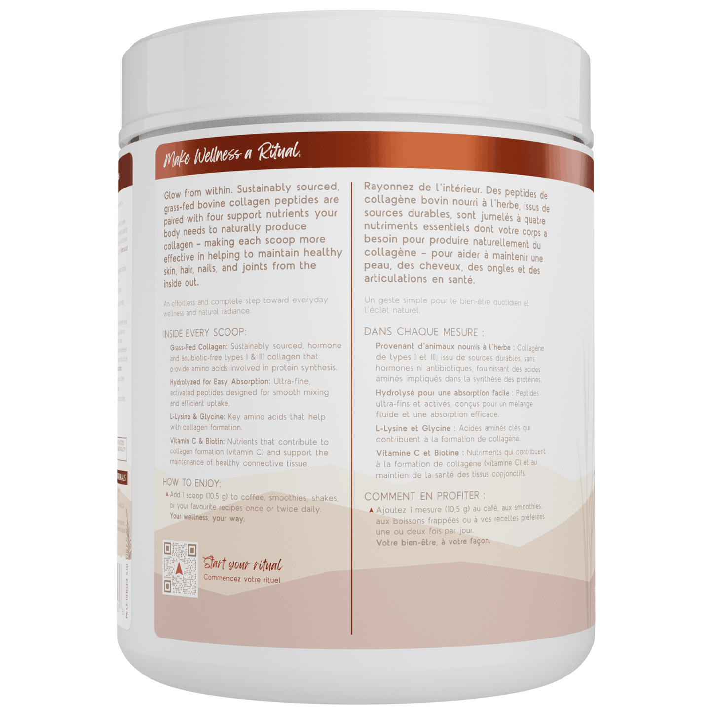 500g French Vanilla | North Coast Naturals Grass-Fed Collagen Powder