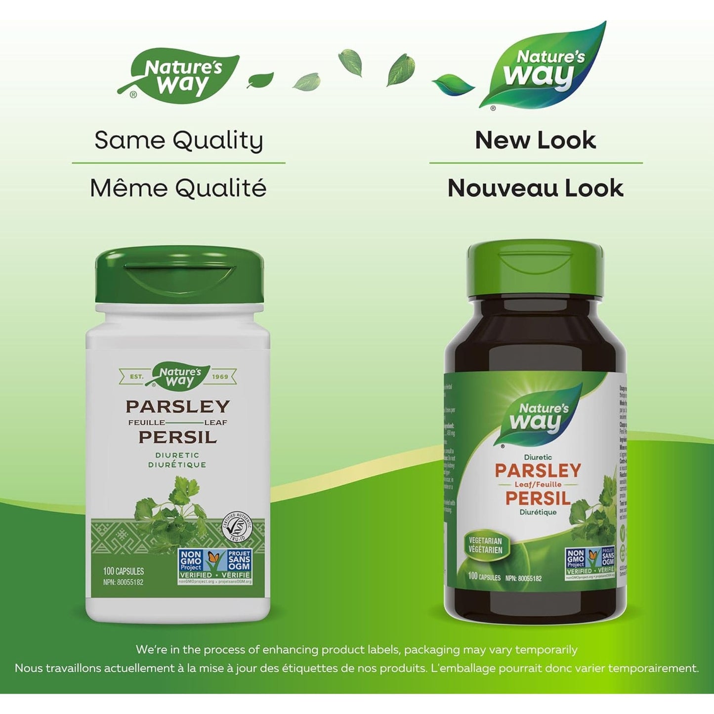 100 Vegetable Capsules | Nature's Way Parsley, Diuretic