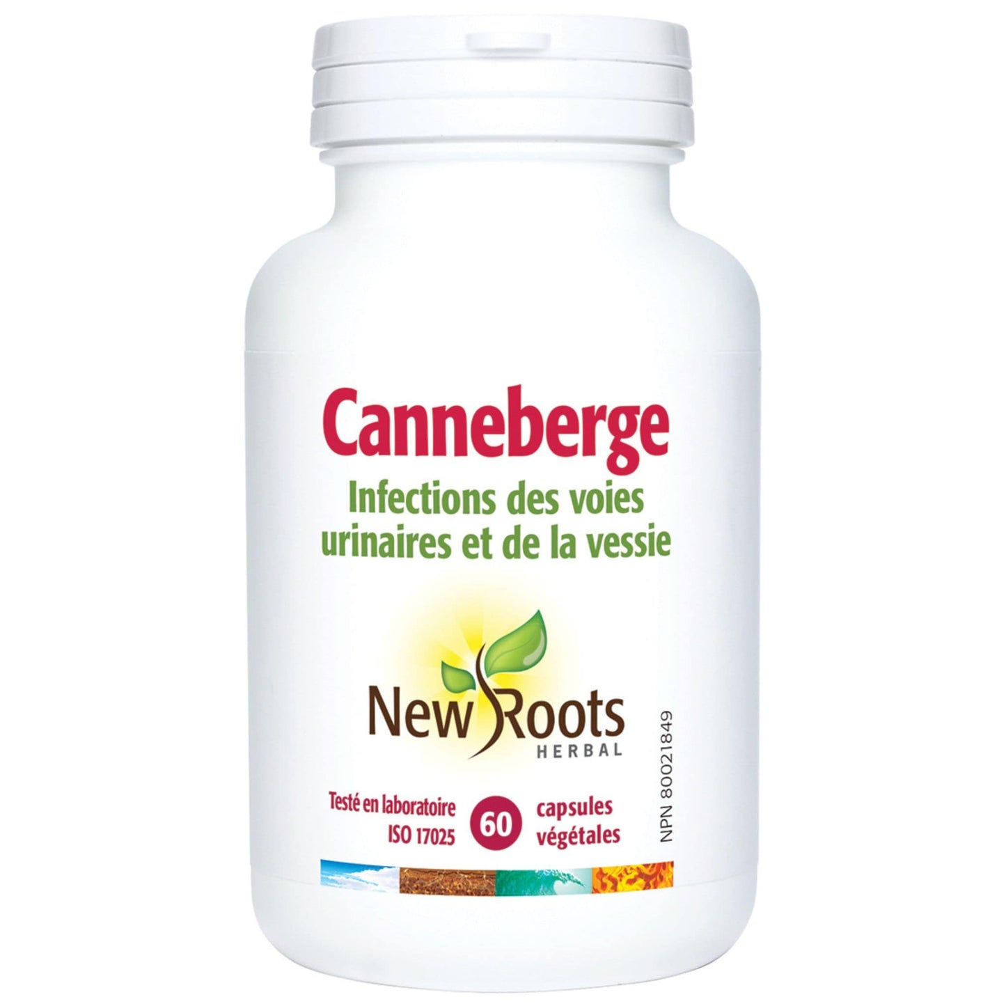 60 Vegetable Capsules | New Roots Herbal Cranberry Urinary Tract and Bladder Infections French