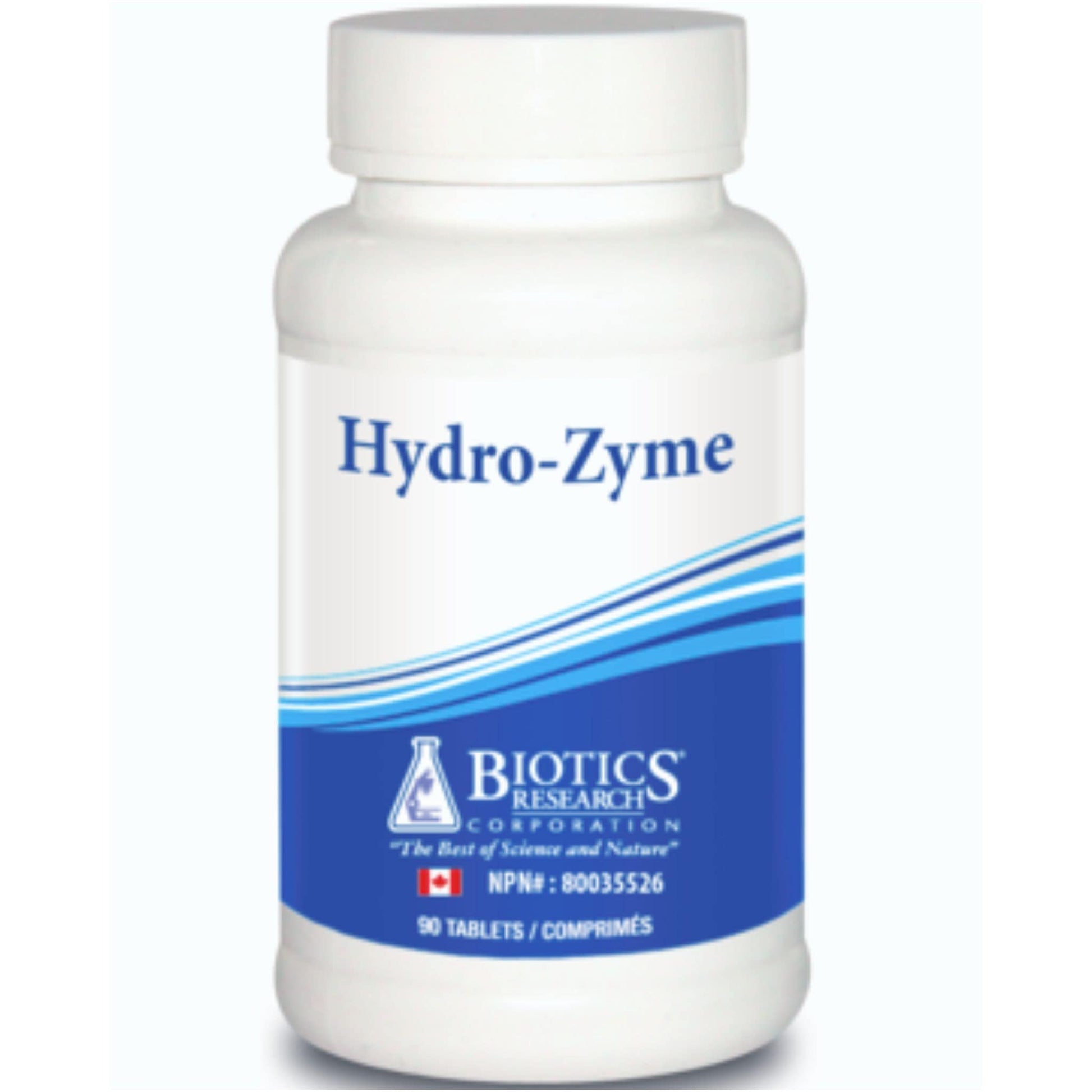90 Tablets | Biotics Research Hydro-Zyme, HCI + Enzymes