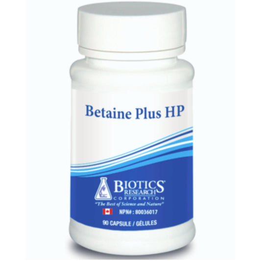 90 Capsules | Biotics Research Betaine Plus HP