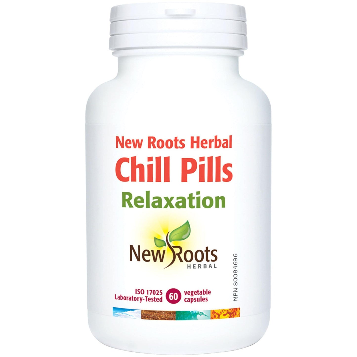 60 Vegetable Capsules | New Roots Herbal Chill Pills Relaxation