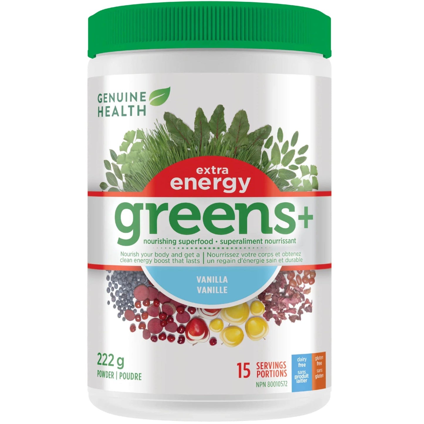 Genuine Health Greens+ Extra Energy Greens Powder