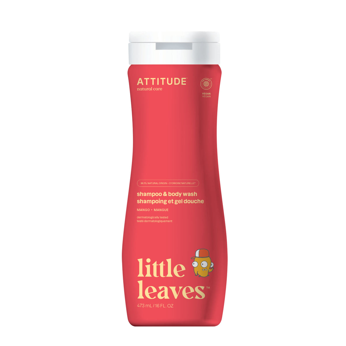 Attitude Little Leaves 2-in-1 Shampoo & Body Wash Mango