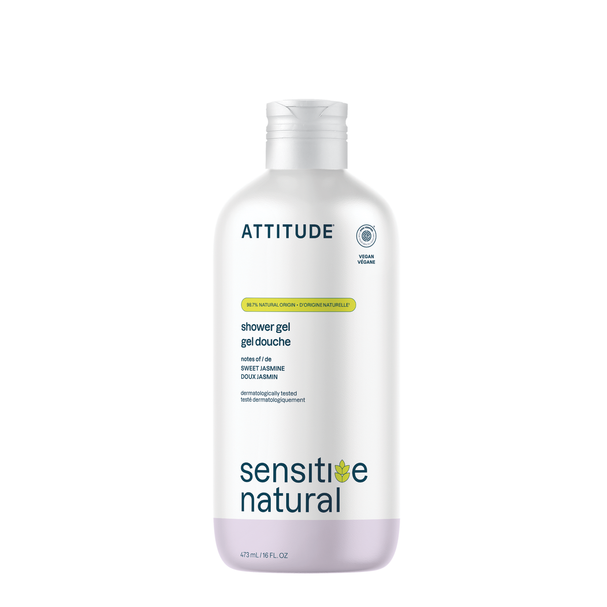 Attitude Sensitive Skin Natural Shower Gel Sweet Jasmine 473ml