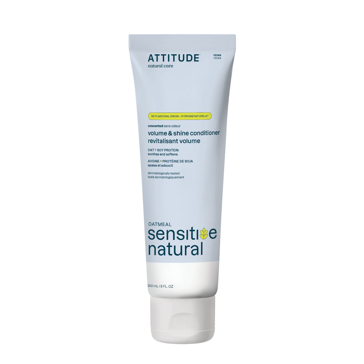 Attitude Sensitive Skin Extra Gentle Conditioner, Fragrance-Free 240ml