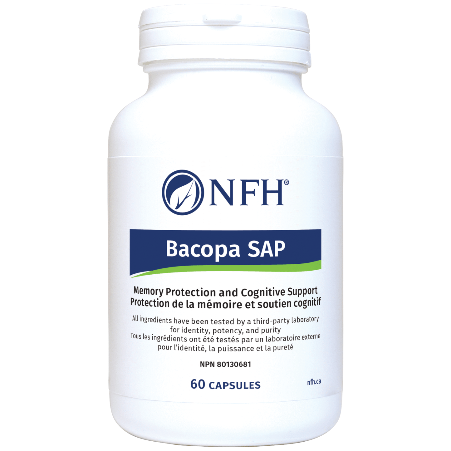 60 Capsules | NFH Bacopa SAP