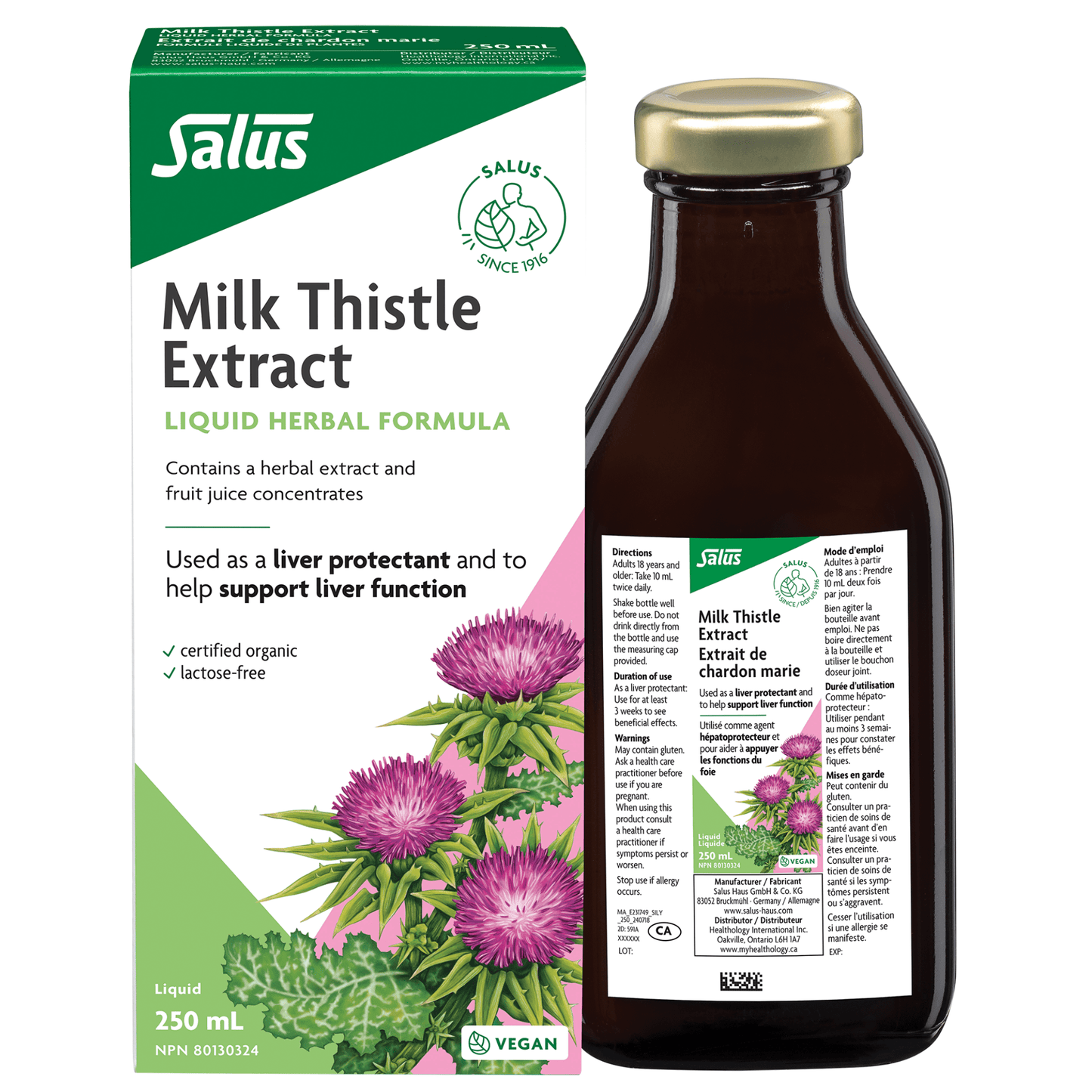 250ml Unflavoured | Salus Milk Thistle Extract Liquid
