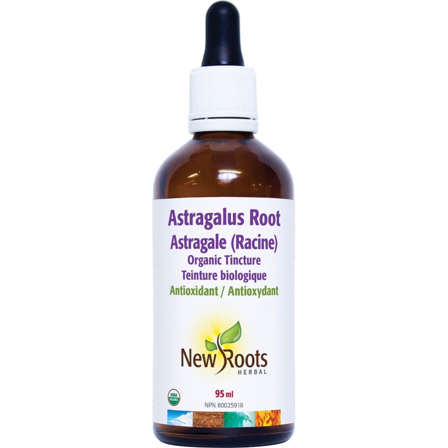 95 ml | New Roots Herbal Organic Astragalus Root Liquid Extract
