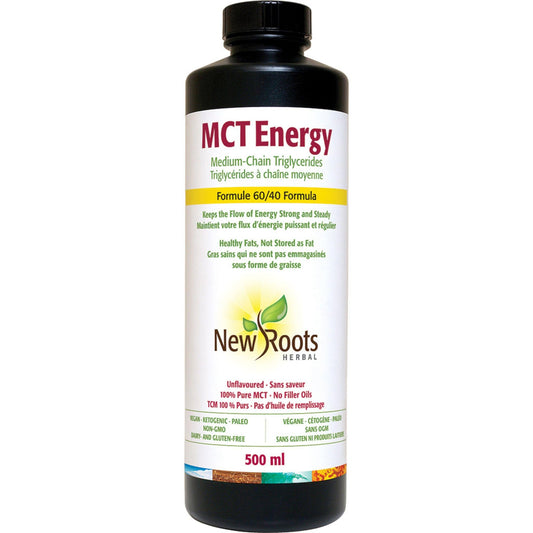 500ml | New Roots Herbal MCT Energy Liquid bottle