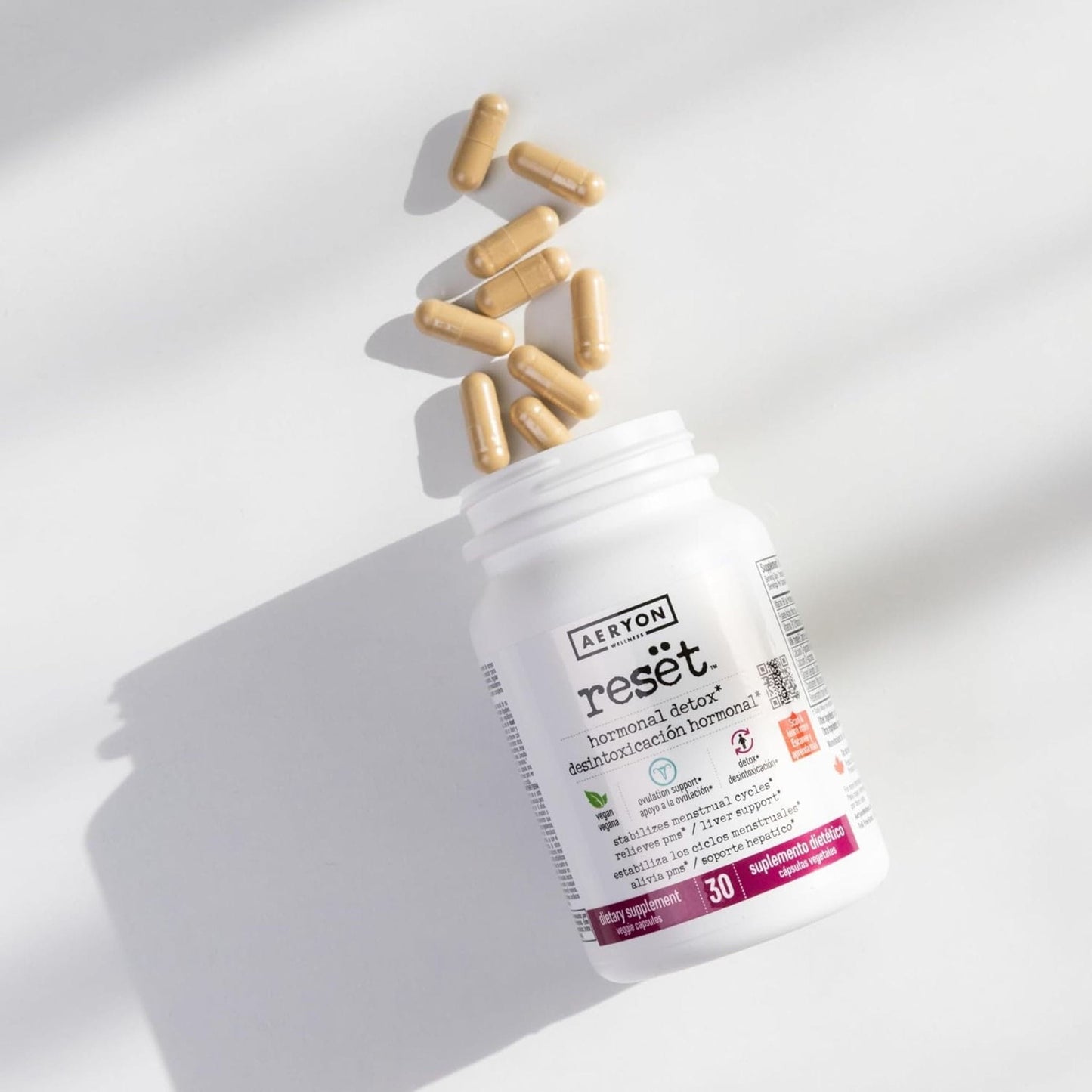 30 Vegetable Capsules | Aeryon Wellness Reset, Hormonal Detox