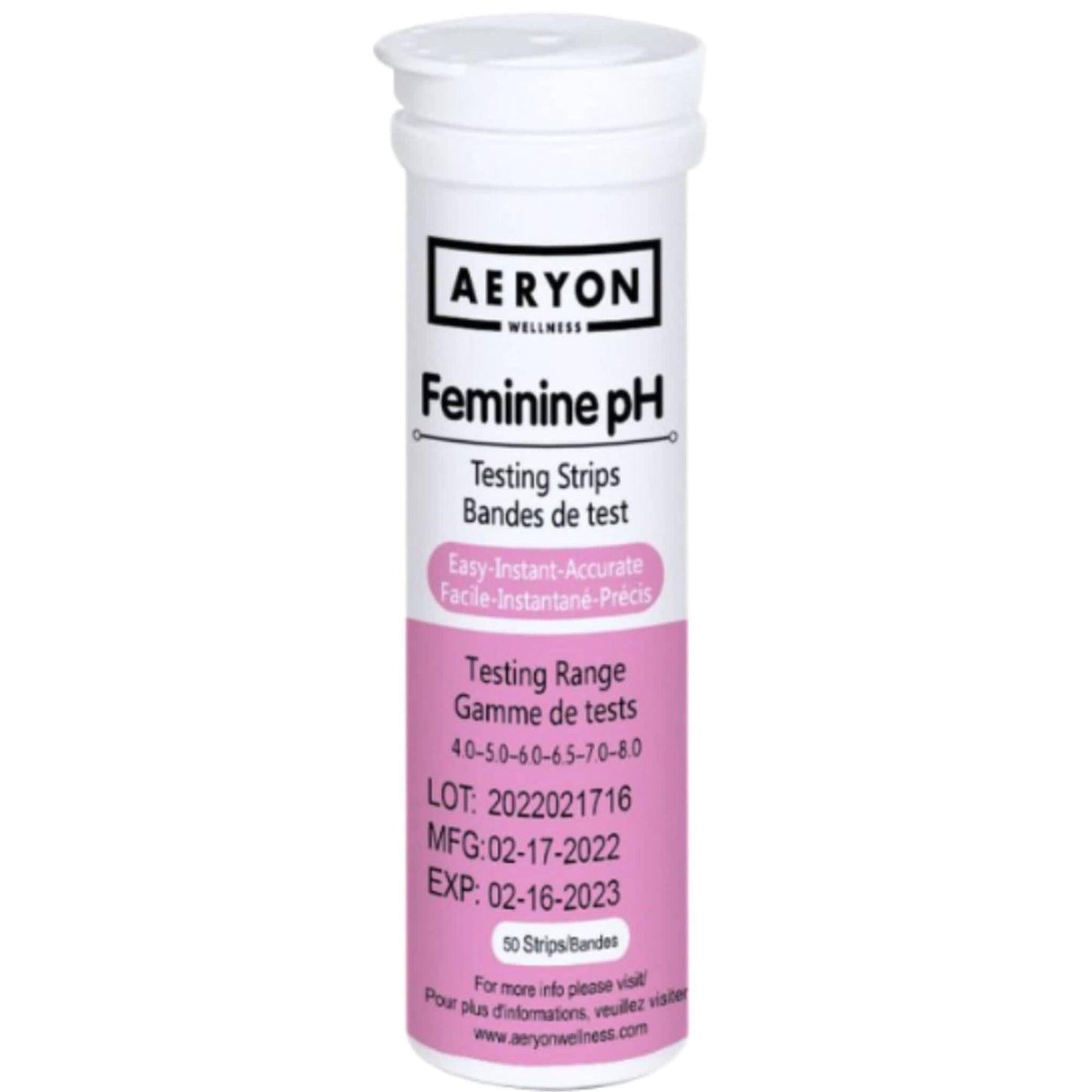 50 Strips | Aeryon Wellness Feminine PH Vaginal Strips