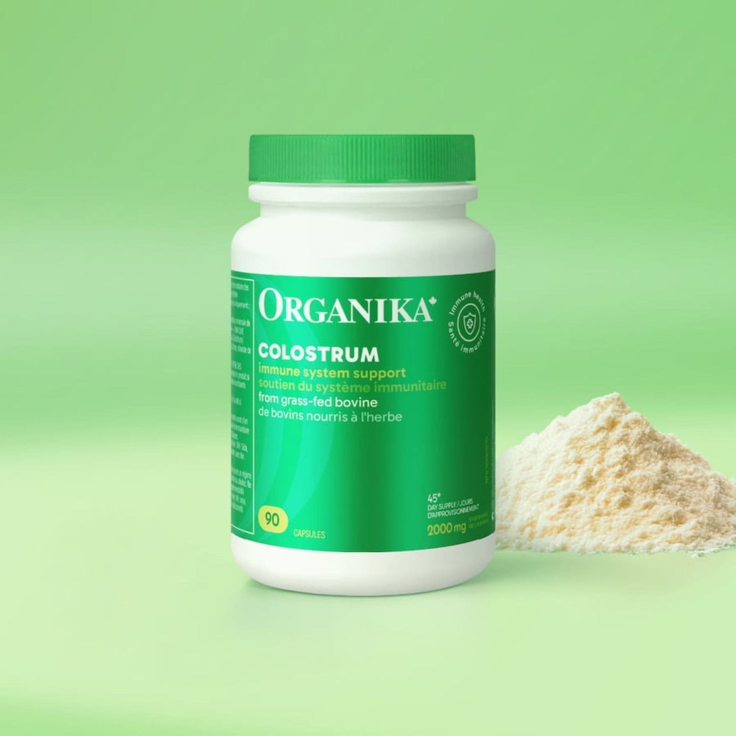 90 Capsules | Organika Colostrum 2,000 mg