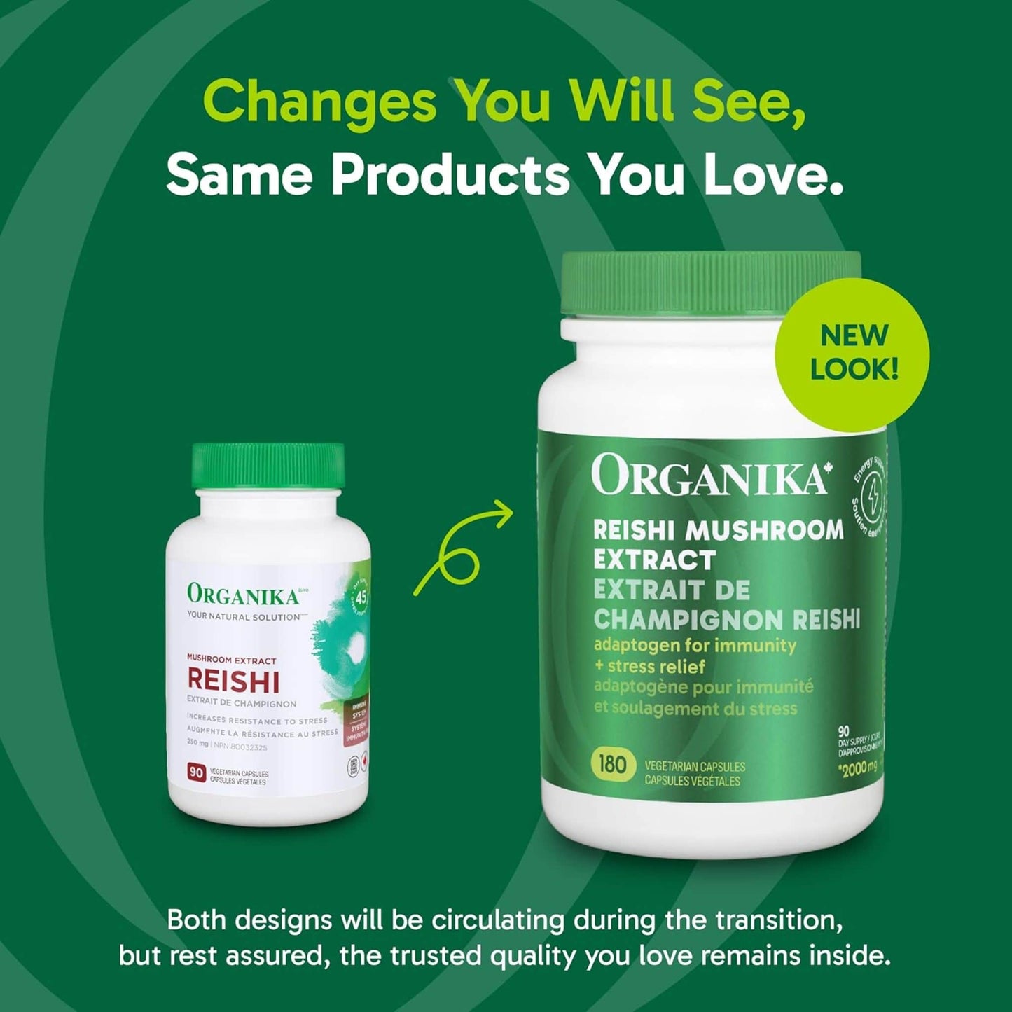 90 Vegetarian Capsules | Organika Reishi Mushroom Extract