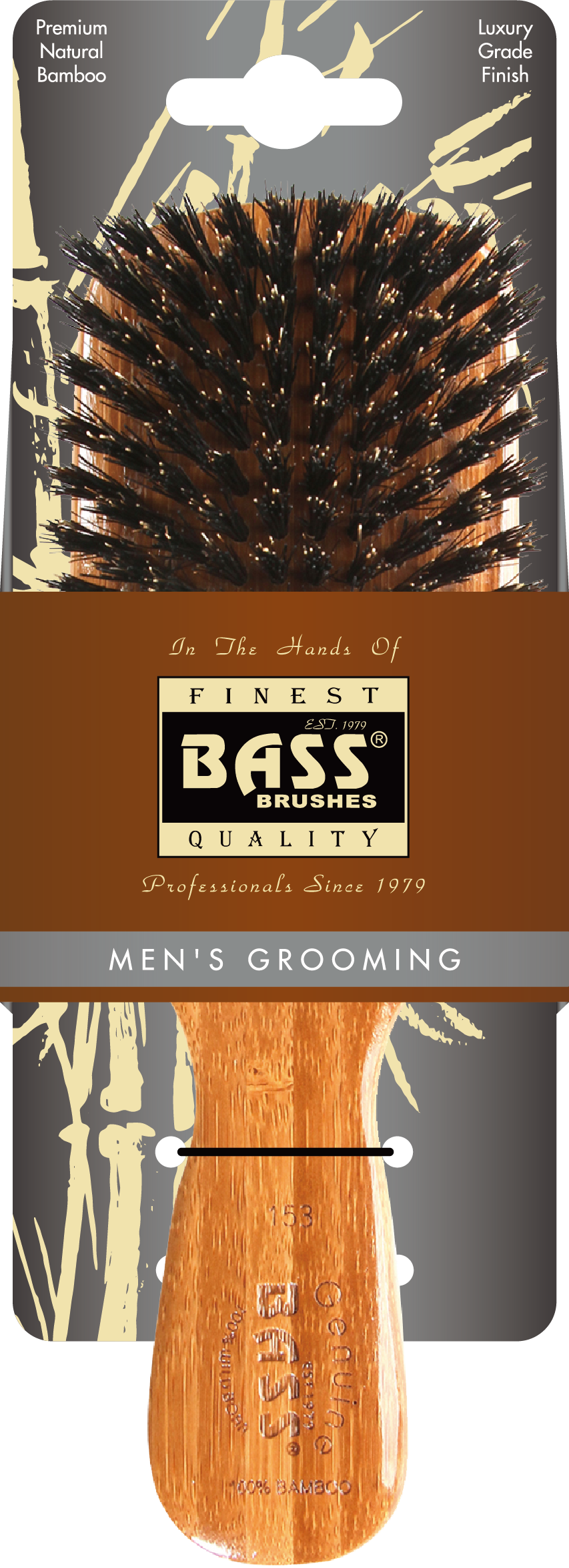 Bass Club Brush Firm Boar Bristle
