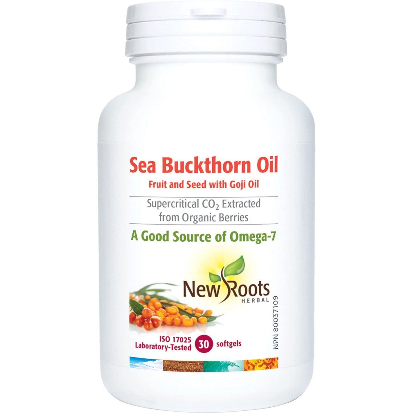 30 Softgels | New Roots Herbal Sea Buckthorn Oil