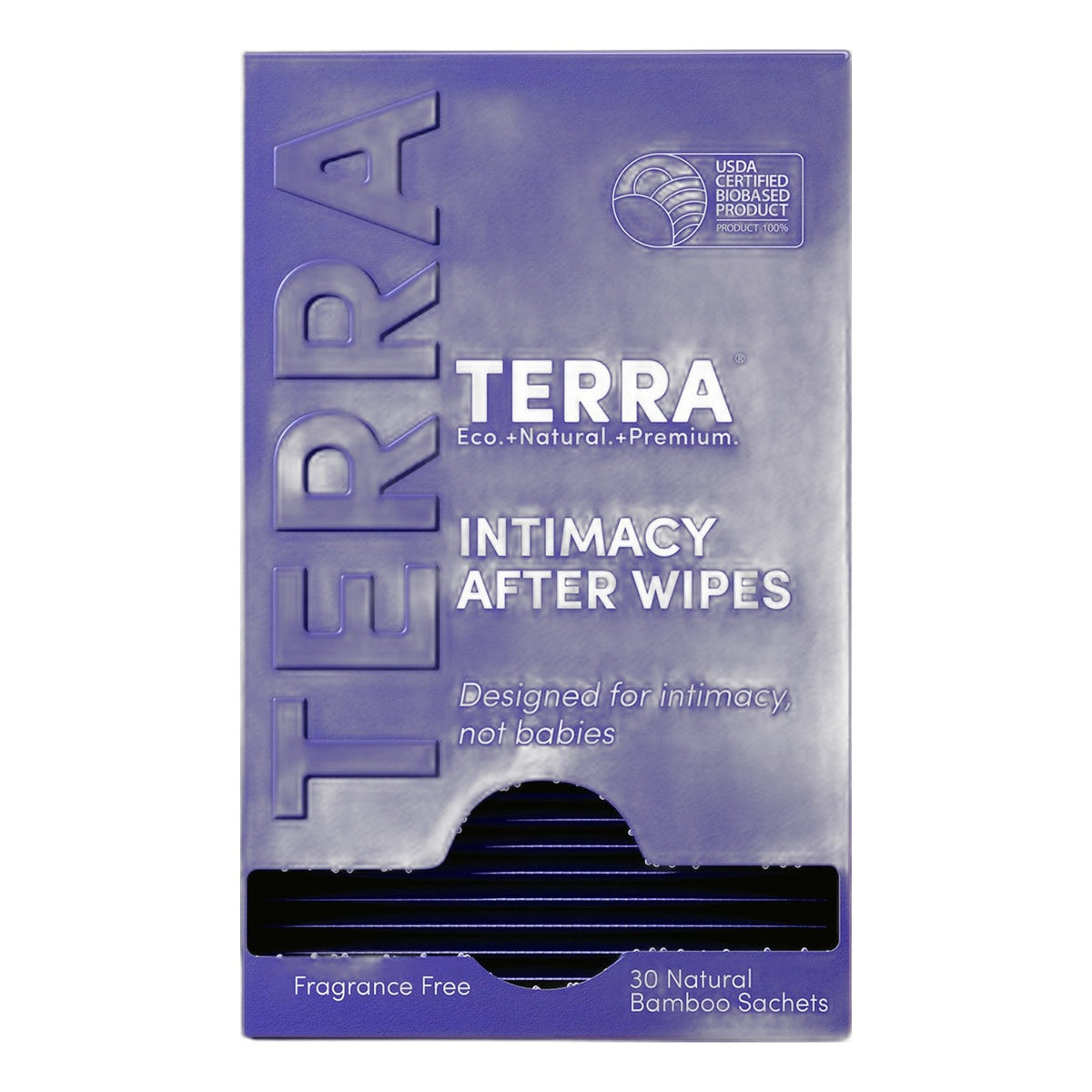 Terra Intimacy After Wipes, Aloe, Chamomile and Calendula Feminine Wipes for After Intimacy, Single Sachets, 30 Count