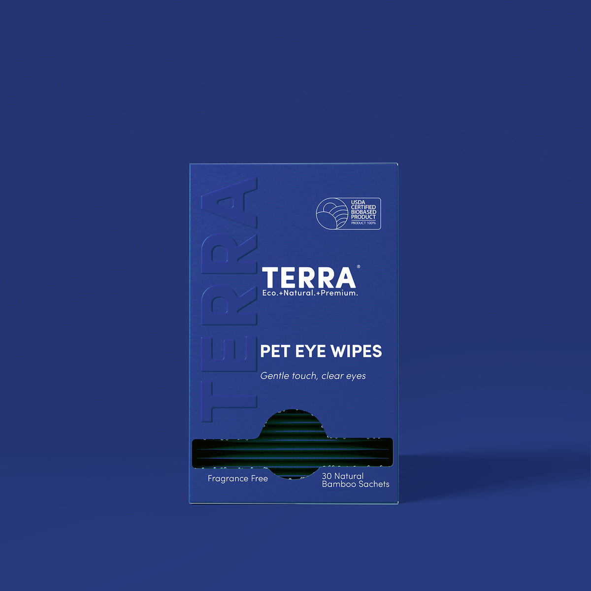 Terra Pet Eye Wipes for Dogs and Cats, Tear Stain Wipes, Fragrance-Free and Alcohol-Free, 30 Count