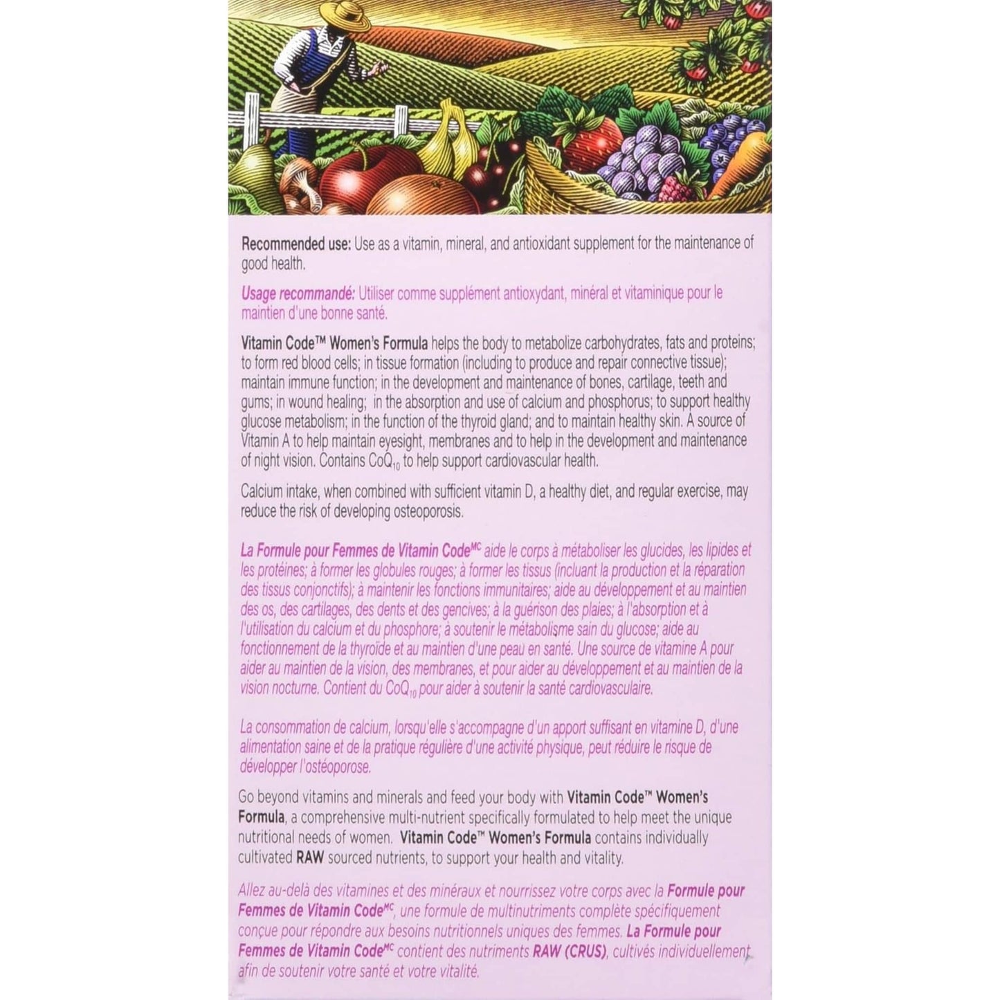 60 Vegetarian Capsules | Garden of Life Vitamin Code for Women