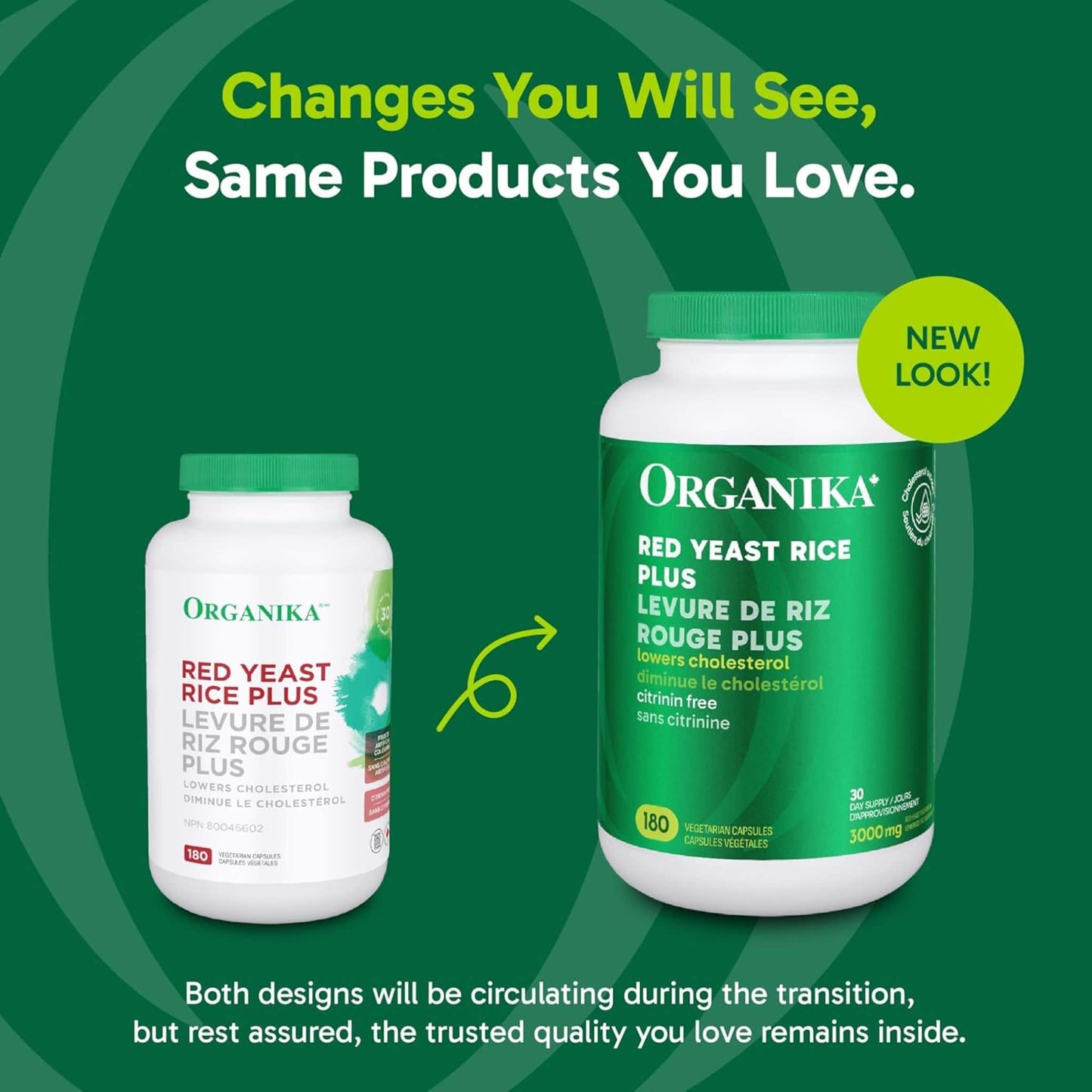 Organika Red Yeast Rice Plus, 500mg Red Yeast Rice, 180 Vegetarian Capsules