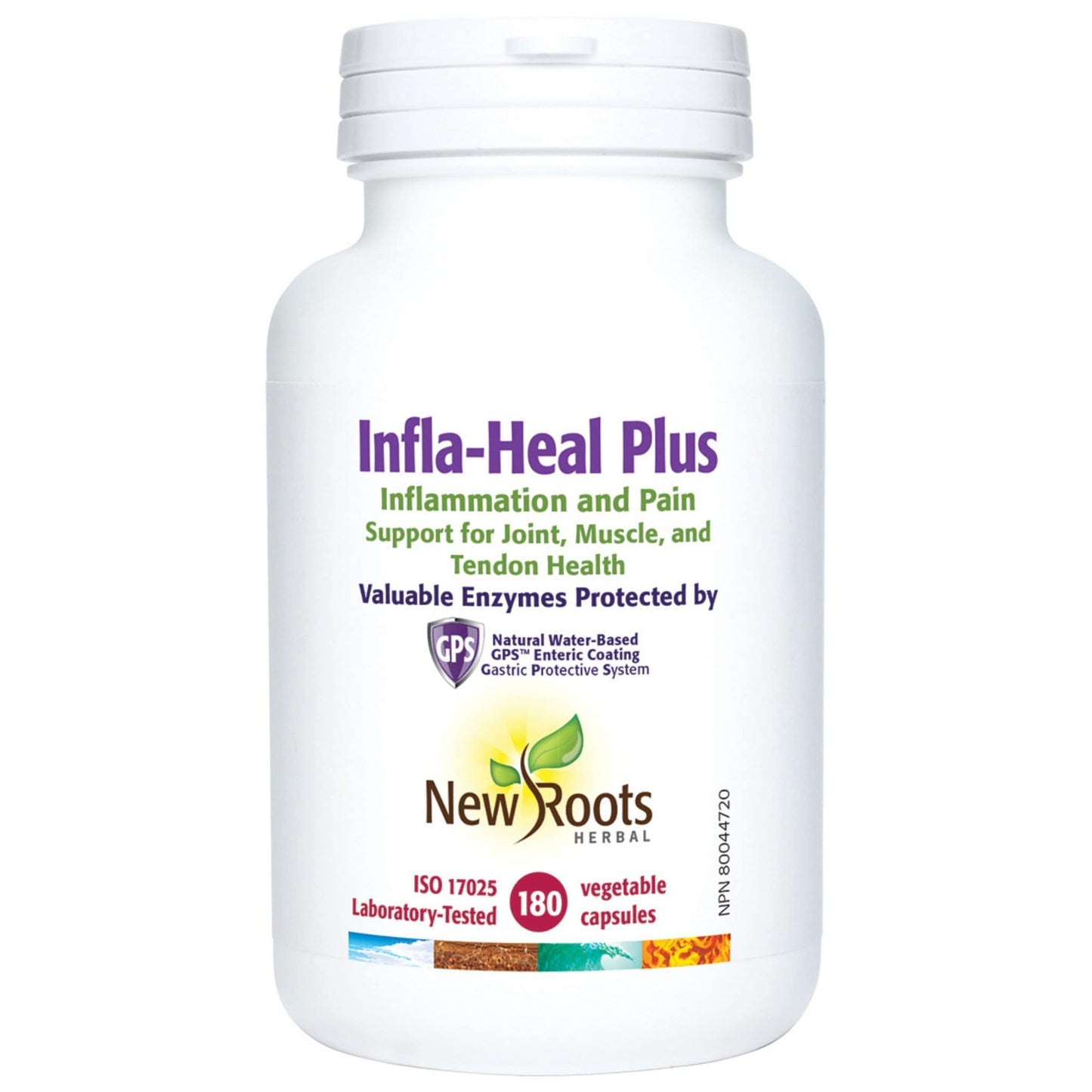 180 Vegetable Capsules | New Roots Herbal Infla-Heal Plus