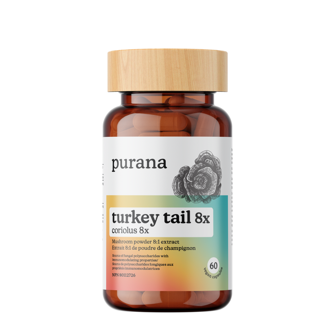 60 Capsules | Purana Turkey Tail 8:1 Extract Capsules 60 Capsules