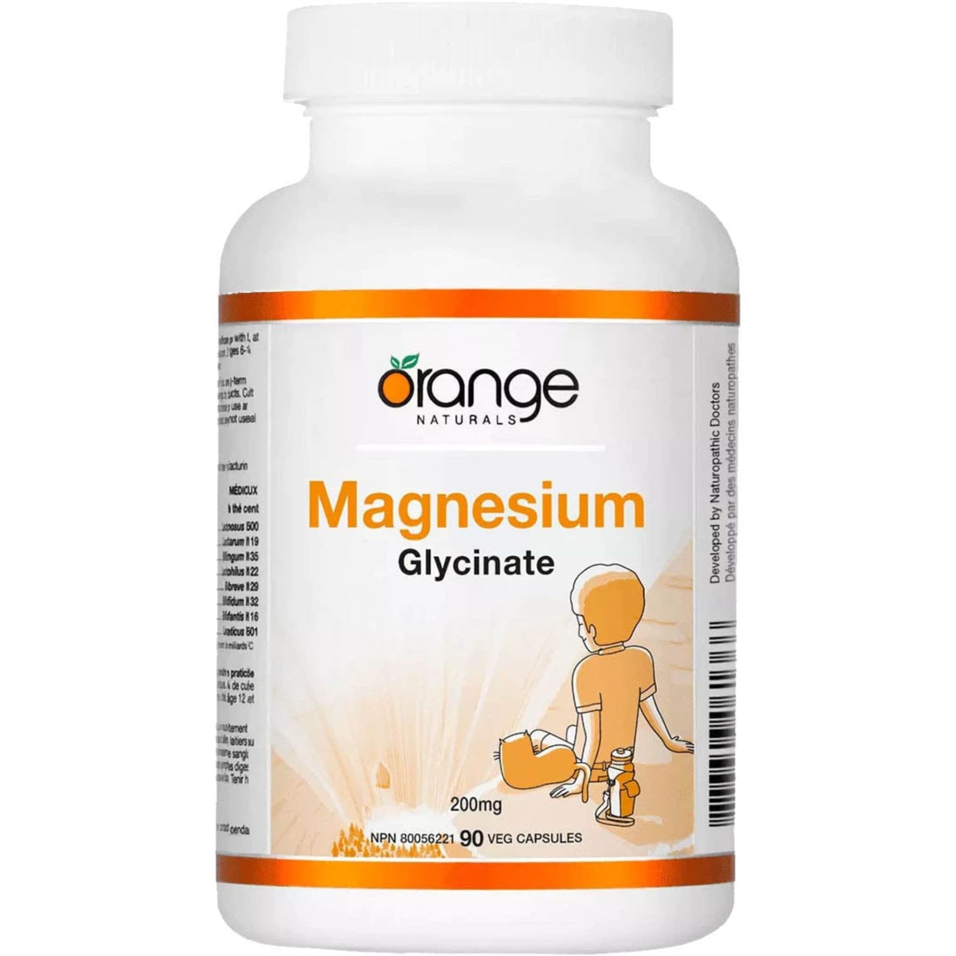 90 Capsules | Orange Naturals Magnesium Glycinate 200mg