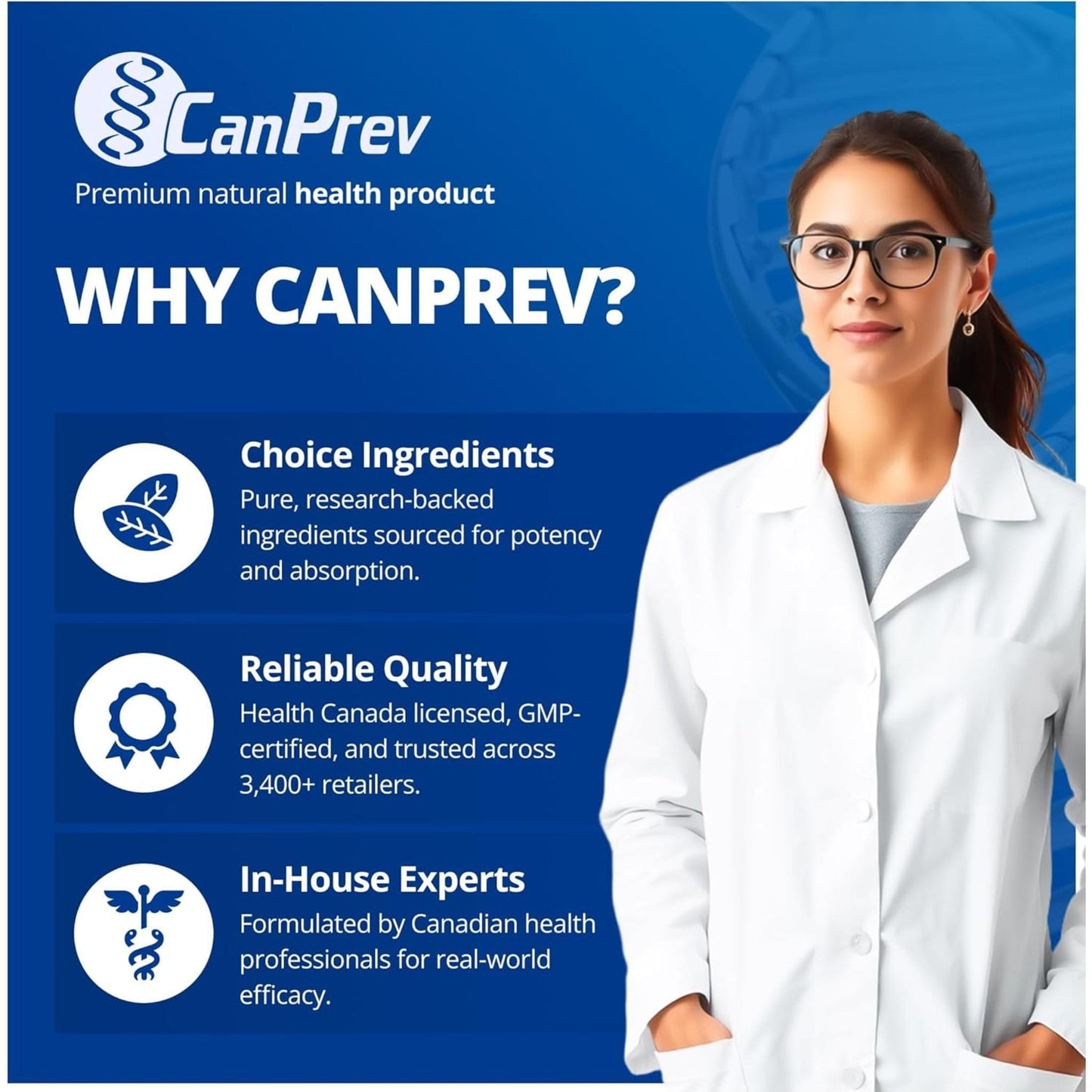 120 Vegetable Capsules | CanPrev Adrenal-Pro Recharge Yourself