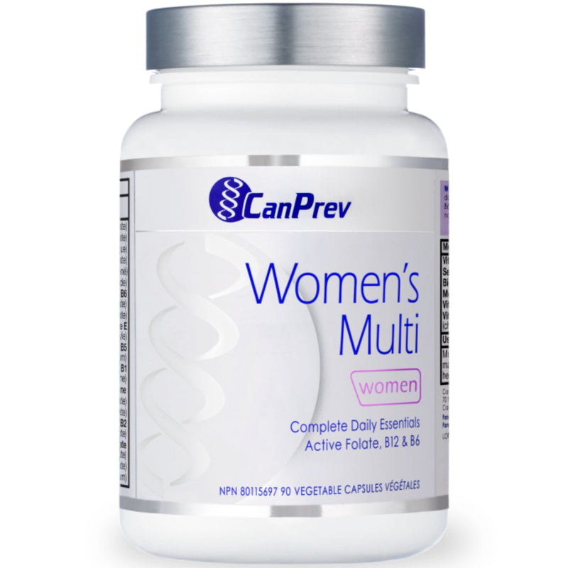 CanPrev Women's Multi Multivitamin, Targeted Vitamins and Minerals for Adult Women, 90 Vegetable Capsules