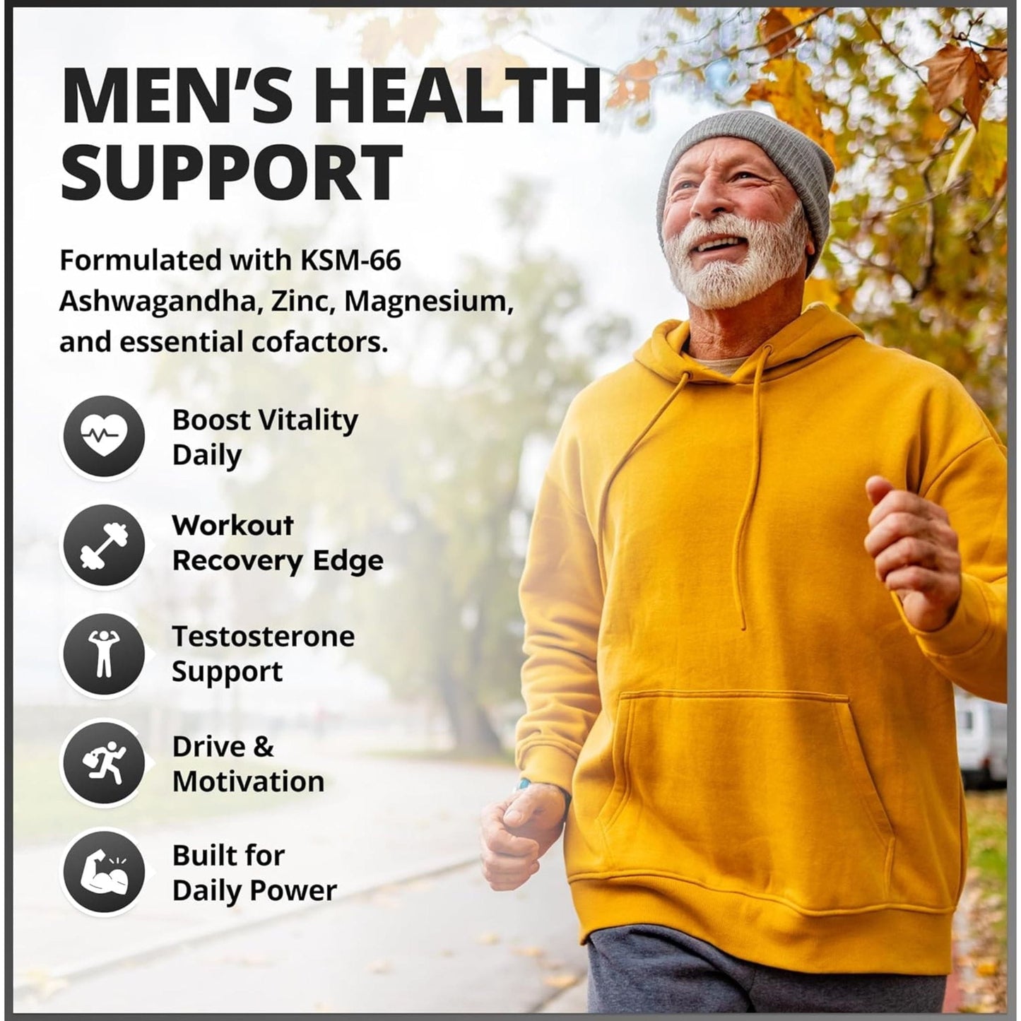 90 Vegetable Capsules | CanPrev Rocket T Testosterone Recharge, Testosterone Booster