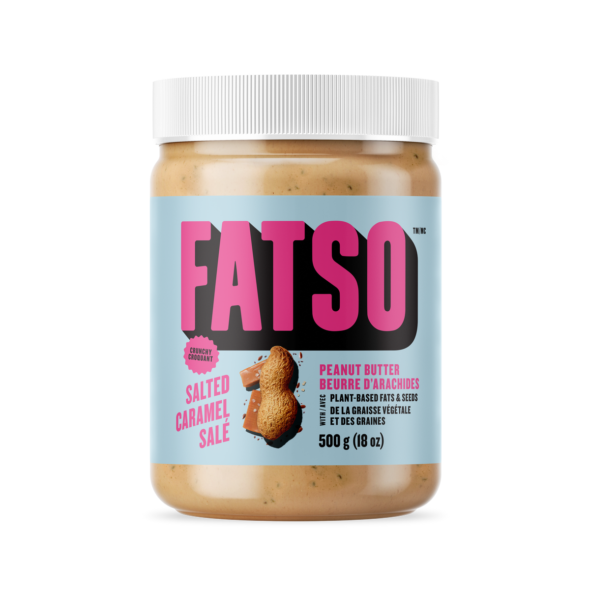Fatso Peanut Butter – Crunchy Salted Caramel, 500g
