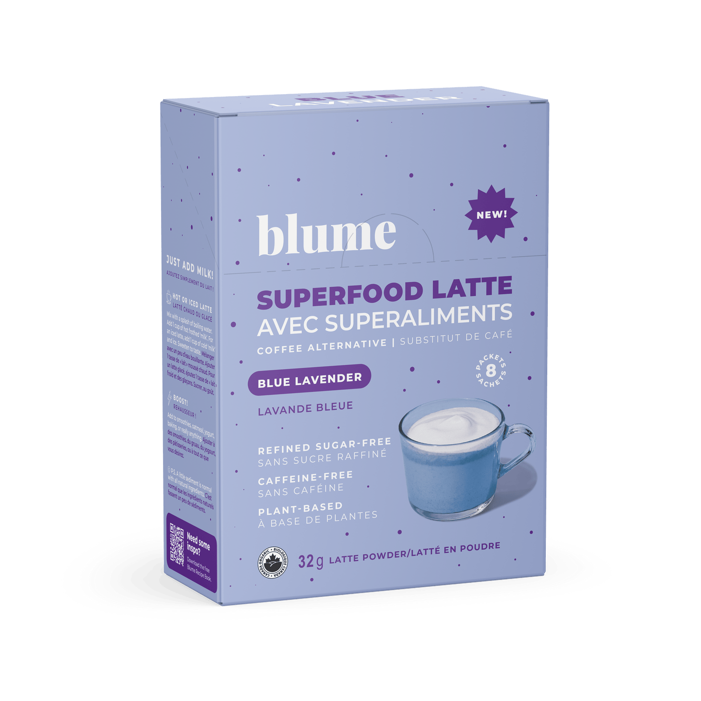 Blume Blue Lavender single serve sachets 8 count