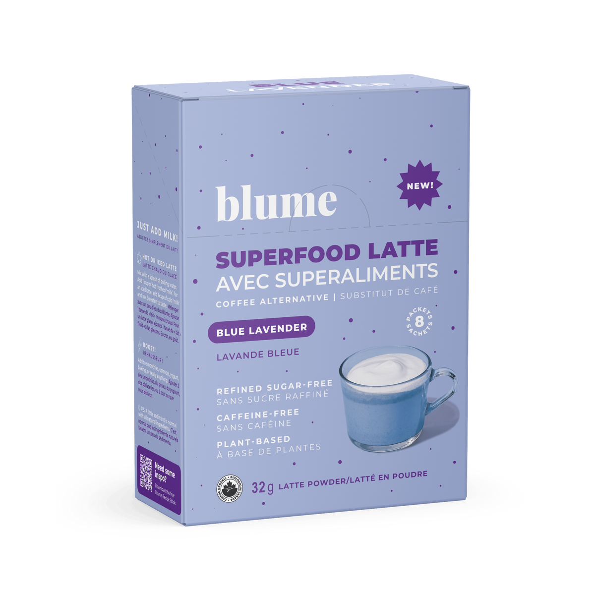 Blume Blue Lavender single serve sachets 8 count