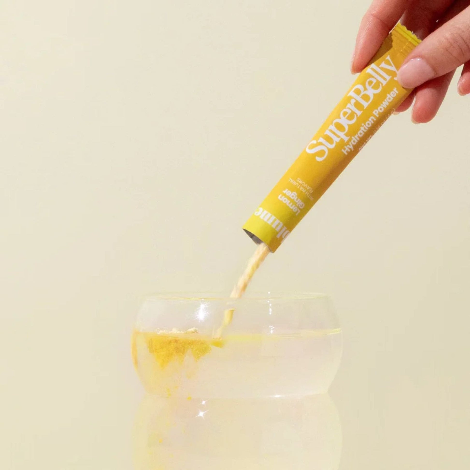 Lemon Ginger 60g (15 Packets) | Blume Super Belly Gut-Building Hydration Powder // lemon ginger flavour