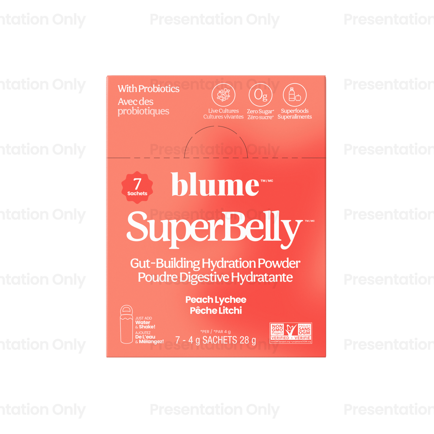 Blume SuperBelly Peach Lychee 28g (7 Packets)