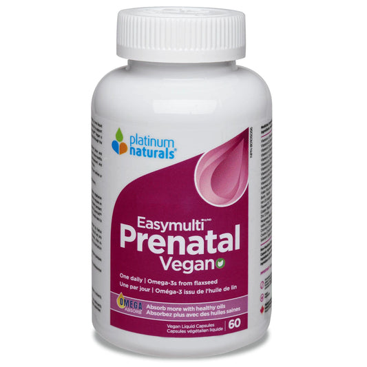 60 Vegan Liquid Capsules | Platinum Naturals Easymulti Prenatal Vegan