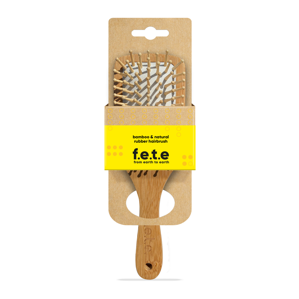 F.E.T.E. Bamboo Paddle Brush