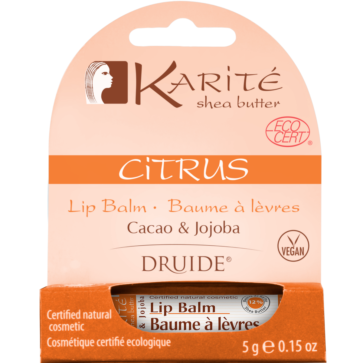 Druide Shea Butter Lip Balm Citrus