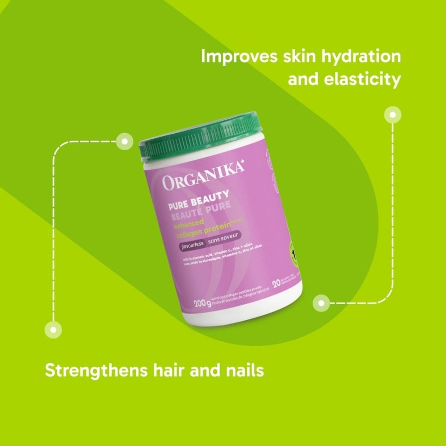 Flavourless, 200g | Organika Pure Beauty Enhanced Collagen Protein