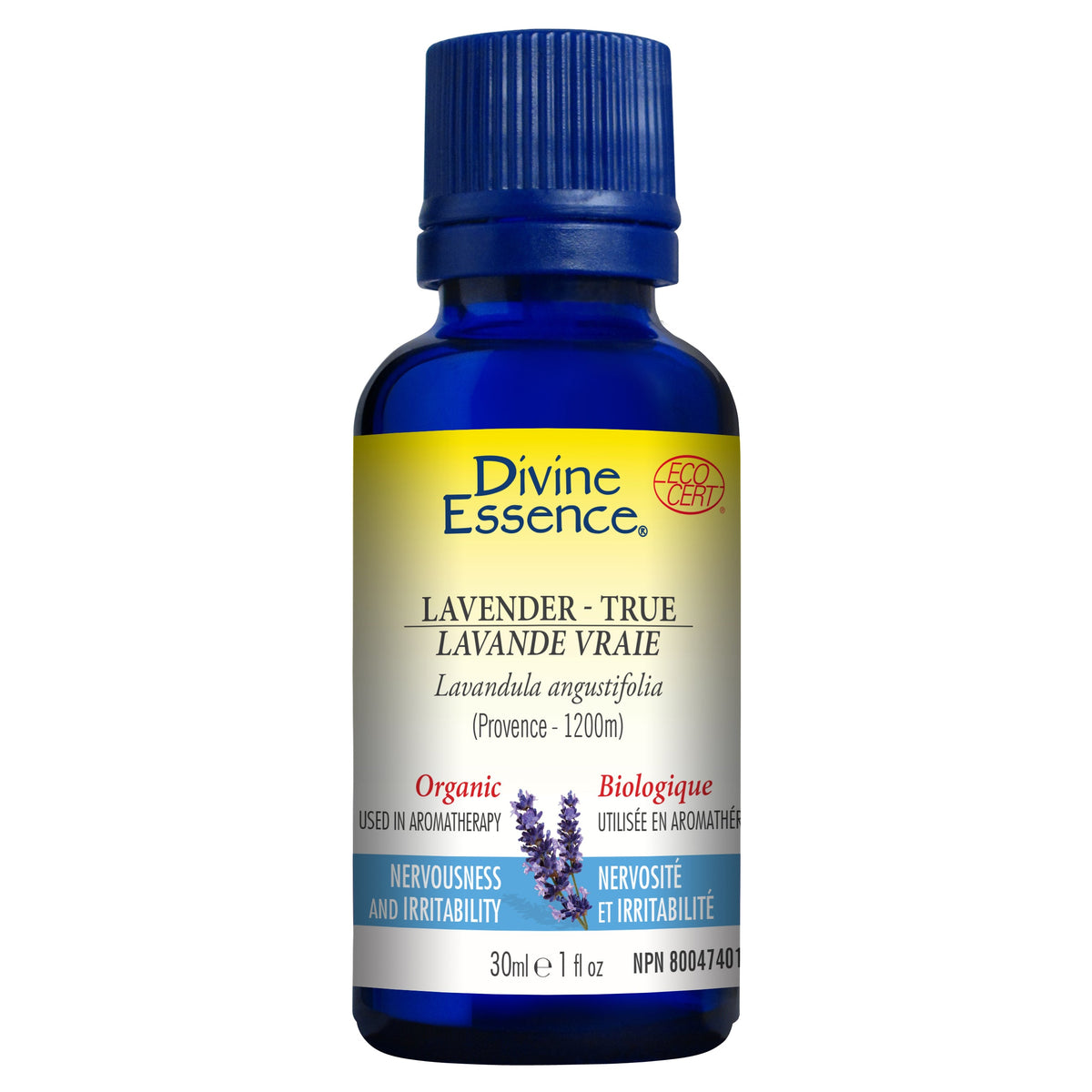 Divine Essence True Lavender Provence (1200m) Essential Oil 30ml