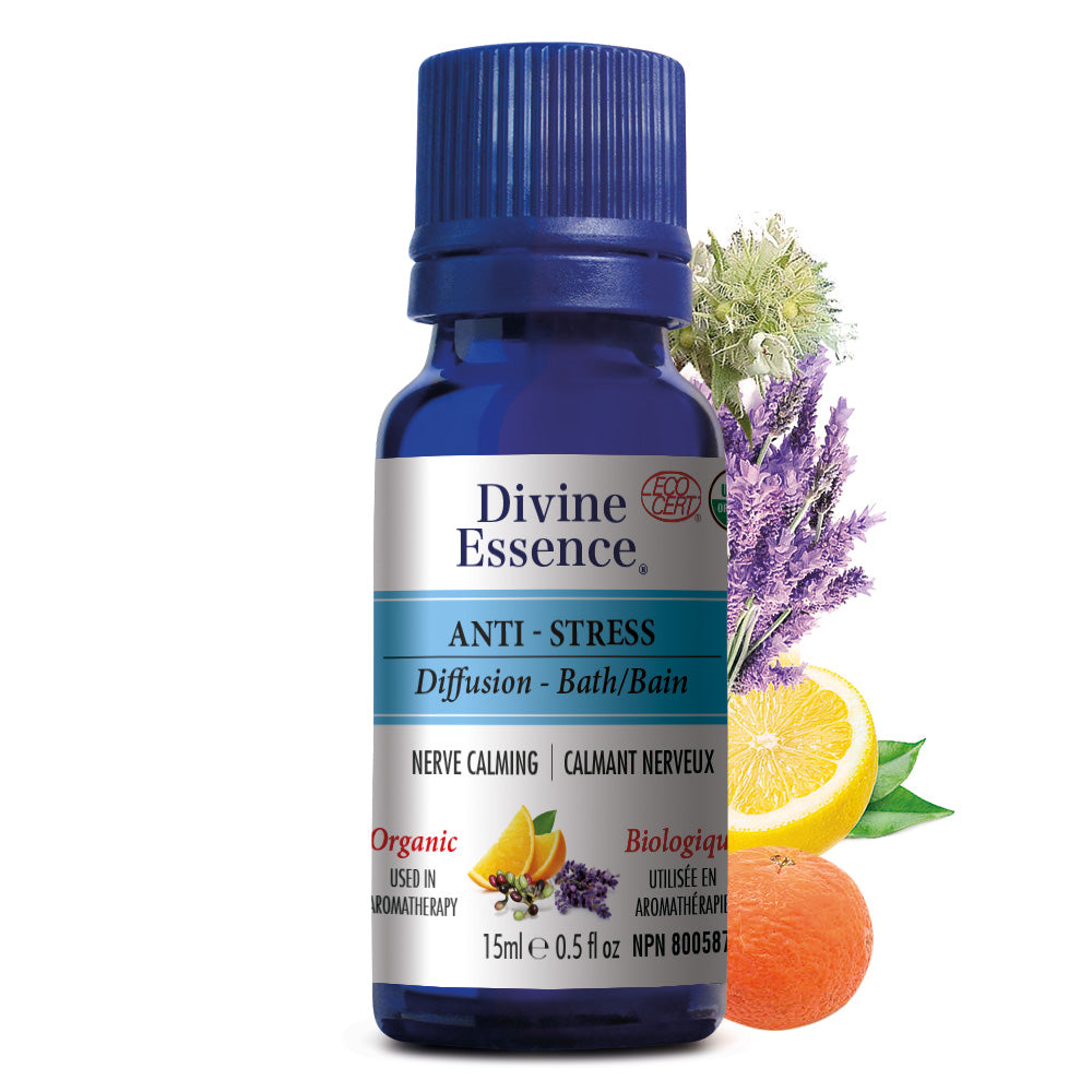Divine Essence Anti-Stress Essential Oil Blend 15ml