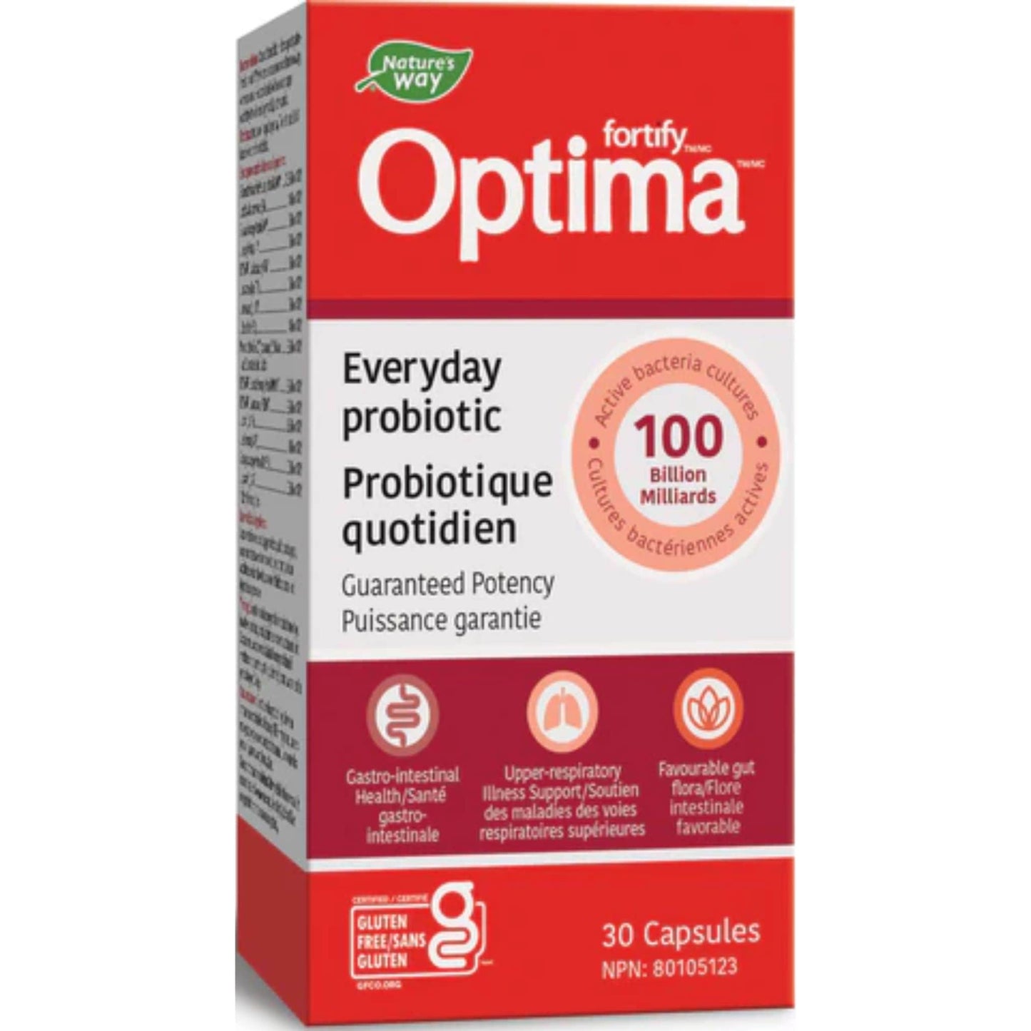 30 Capsules | Nature's Way Fortify Optima Everyday probiotic, 100 Billion