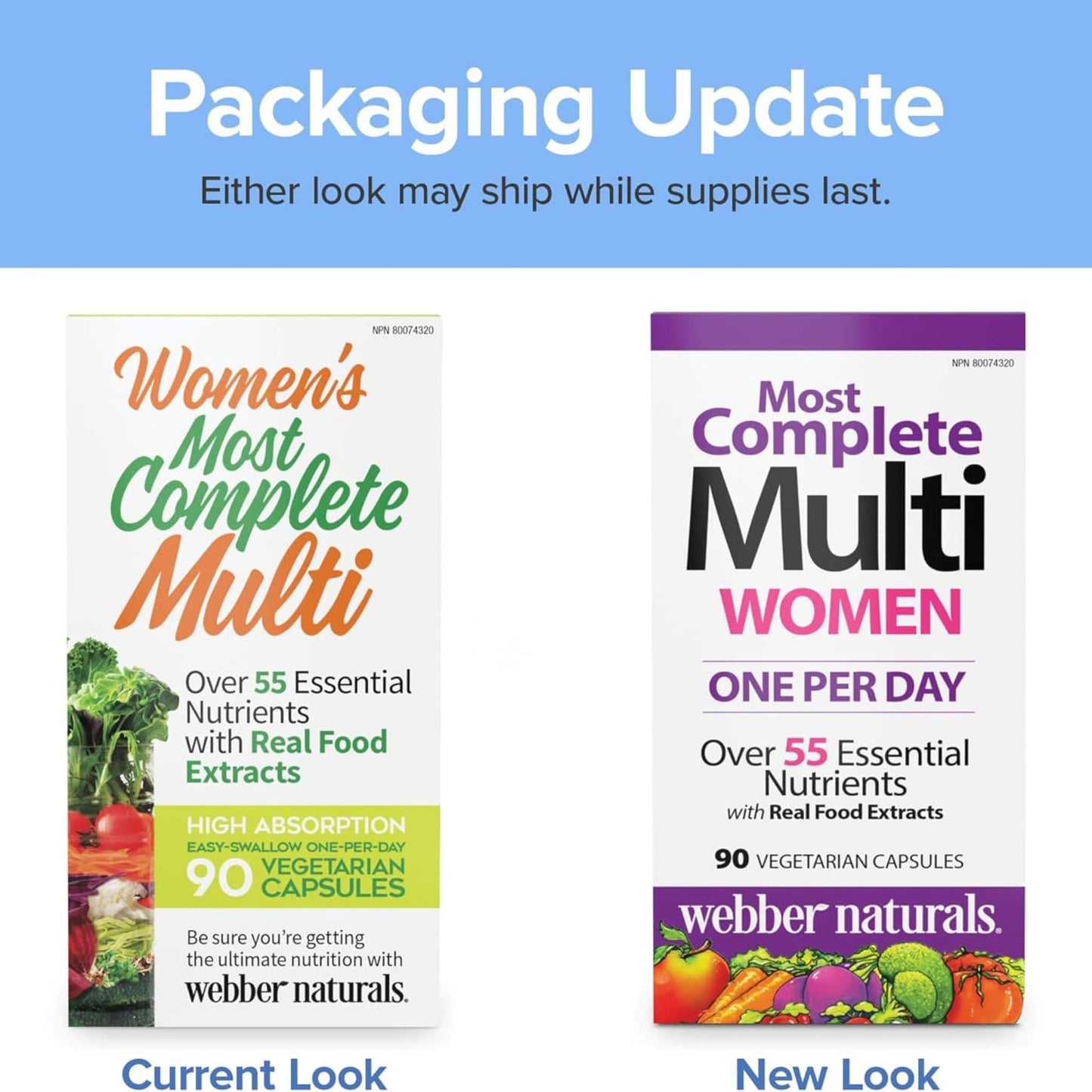 90 Vegetarian Capsules | Webber Naturals Women's Most Complete Multivitamin